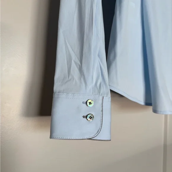 Gorsuch Women's Light Blue Ruffle Blouse - Picture 8 of 10